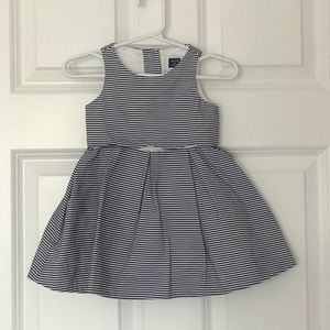 Janie n Jack navy/white dress